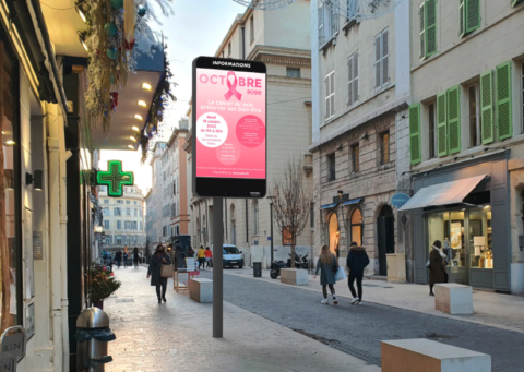 Communication citoyenne sur panneau led outdoor