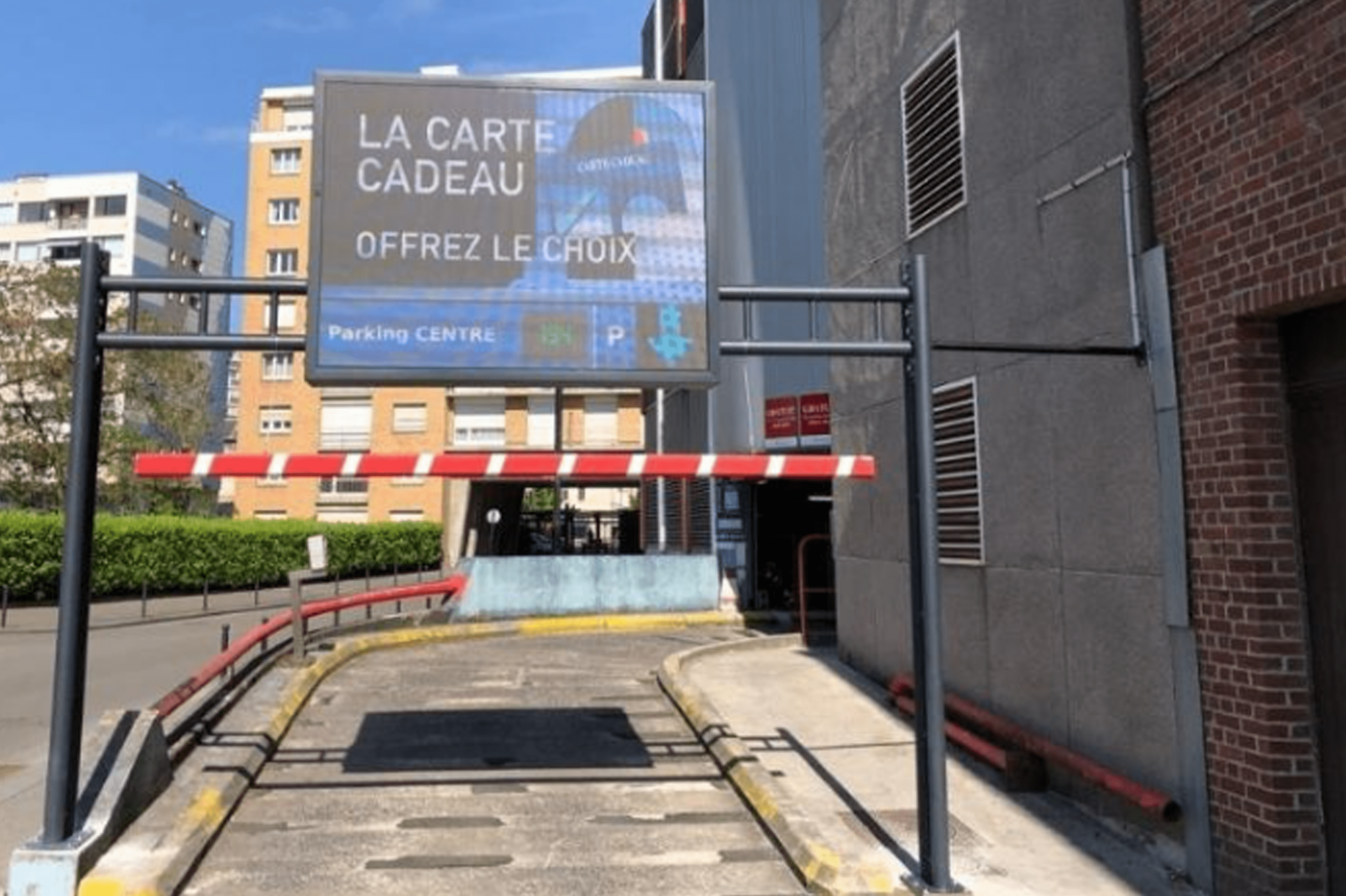 Gestion parking sur écran led