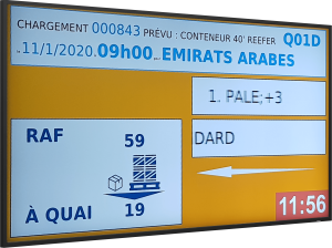 Ecran 65 pouces quais